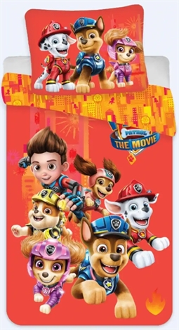 Paw Patrol sengetøj - 150x210 cm - Team Paw Patrol - Dynebetræk med 2 i 1 design - 100% bomulds sengesæt